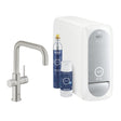 Grohe Blue Home U - spout - Supersteel - 31456DC1 - TAP 'N' SHOWER