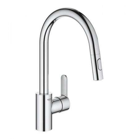 Grohe Eurostyle Cosmoplitan Single Lever Kitchen Mixer with Pull Out Spray - Chrome - 31482003