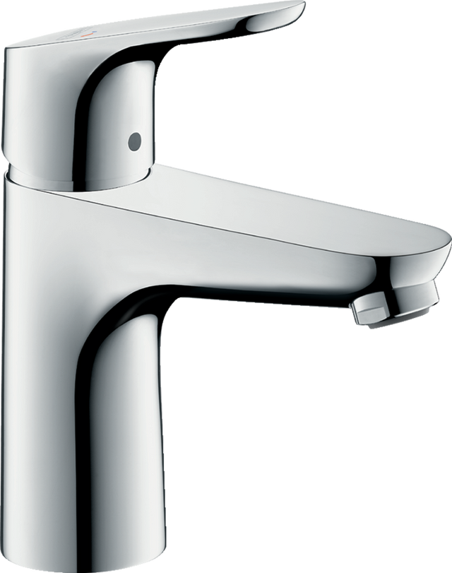 Hansgrohe Focus Single Lever Basin Mixer 100 with Coolstart and EcoSmart technology in chrome finish