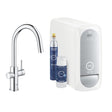 Grohe Blue Home C - spout Starter Kit With Pull - out Mousseur - Chrome - 31541000 - TAP 'N' SHOWER