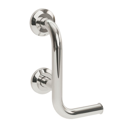 Bathex Professional Grab Rail w/ Left Hand Toilet Roll Holder 300mm - Mirror Polished - 31555C