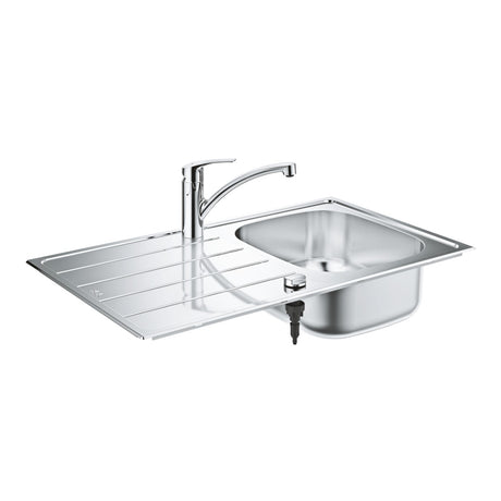 Grohe Eurosmart Kitchen Sink And Tap Bundle - Stainless Steel - 31565SD1