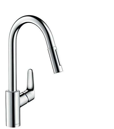 Hansgrohe Focus Single Lever Kitchen Mixer 240 with Pull Out Spray - 31815000