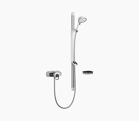 Mira Select Flex Exposed Mixer Shower - Chrome/White - 31999W