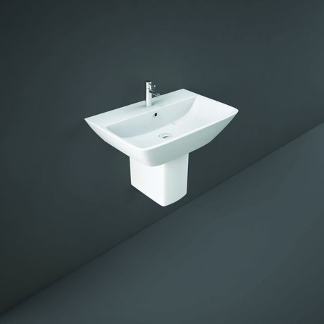 Rak Summit Semi Pedestal For 50cm And 60cm Basin - White - SUMHPED