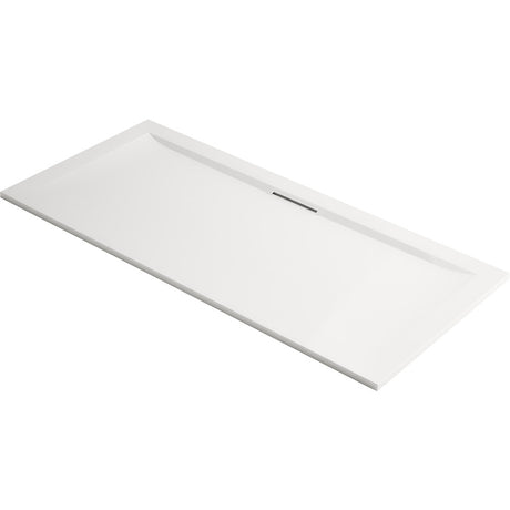 Mira Flight Stone Resin Non-Slip Rectangle Shower Tray 0 Upstands 1800 x 800  - White - 1.1898.152.AS