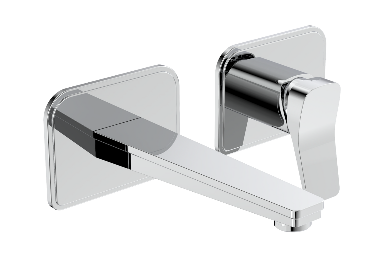 JTP HIX Single Lever Wall Mounted Basin Mixer - Chrome - 32273
