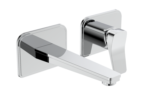 JTP HIX Single Lever Wall Mounted Basin Mixer - Chrome - 32273