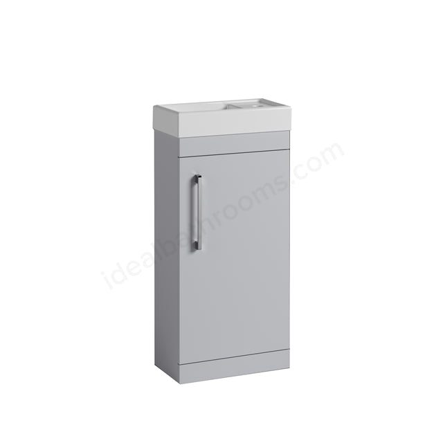 Oakham Montana Cloakroom Vanity Unit & 1 Tap Hole Basin 385mm x 770mm Light Grey