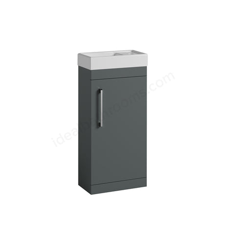 Montana Cloakroom Unit & 1 Tap Hole Basin 385mm x 770mm Forest Green