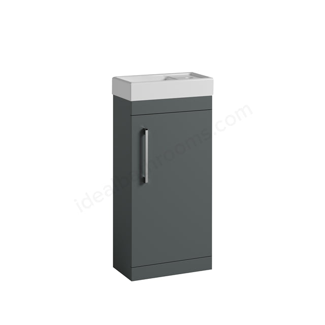 Montana Cloakroom Unit & 1 Tap Hole Basin 385mm x 770mm Forest Green