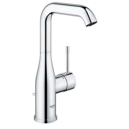Grohe Essence U-Spout Basin Mixer Tap & Pop Up Waste L-Size - Chrome - 32628