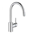 Grohe Concetto Kitchen Sink Mixer & Pull Out Nozzle - Chrome - 32663003 - TAP 'N' SHOWER
