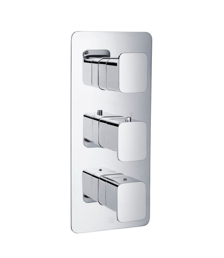 JTP HIX Thermostatic Concealed 3 Outlet Shower Valve - Chrome -  32691