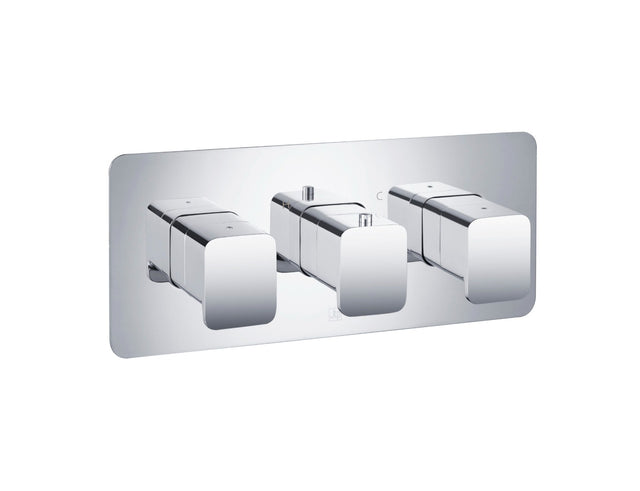 JTP HIX Thermostatic Concealed 2 Outlet Shower Valve - Chrome - 32693