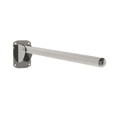 Bathex Friction Single Arm Hinged Stainless Steel Support Rail 760mm - Mirror Polished - 32901MP
