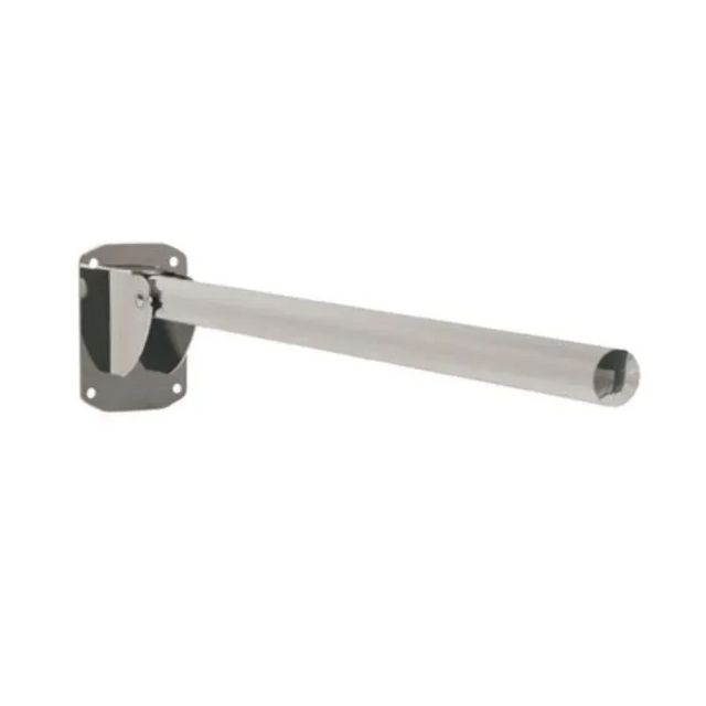 Bathex Friction Single Arm Hinged Stainless Steel Support Rail 760mm - Mirror Polished - 32901MP