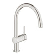 Grohe Minta Single lever Sink Mixer 1/2″  - Supersteel - 32918DC0