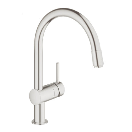 Grohe Minta Single lever Sink Mixer 1/2″  - Supersteel - 32918DC0