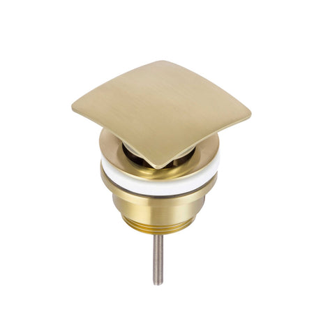 JTP HIX Universal Slotted and Unslotted Basin waste - Brushed Brass - 33709SUNBBR