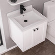 Eastbrook Hardwick Polymarble Square Basin 500mm - White - 36.2032 - TAP 'N' SHOWER