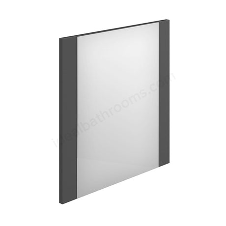 Oakham Nevada Rectangular Bathroom Mirror 600mm x 450mm  - Grey