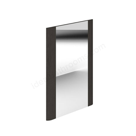 Oakham Vermont Rectangular Bathroom Mirror 600mm x 450mm - Dark Grey