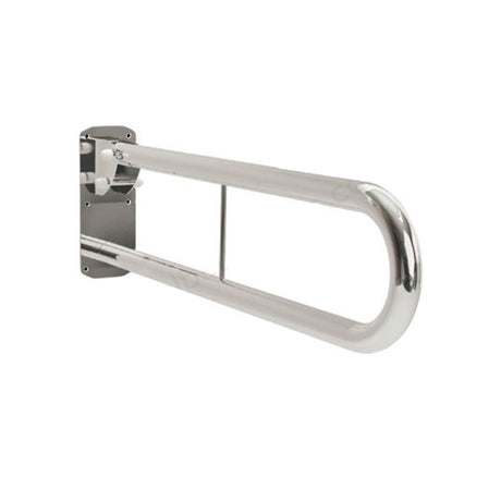 Bathex Professional Double Arm Hinged Support Rail 760mm - Sateen Polish - 34910