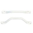 Bathex Essential Flat End Grab Rail 450mm - White - 12200
