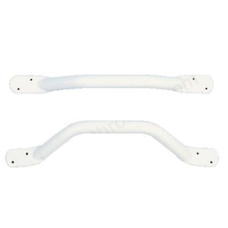Bathex Essential Flat End Grab Rail 450mm - White - 12200