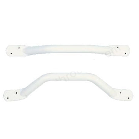 Bathex Essential  Flat End Grab Rail 600mm - White - 12300