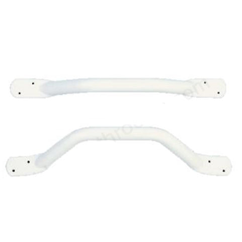 Bathex Essential  Flat End Grab Rail 600mm - White - 12300