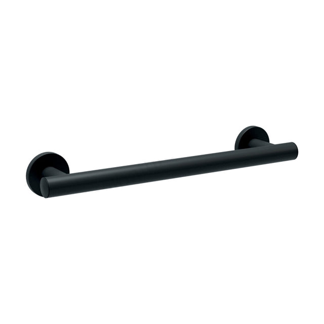 Bathex Yardley Grab Rail 25mm S/S  Concealed Fixings 600mm- Matt Black - 17002MB