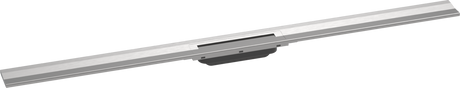 Hansgrohe Raindrain Flex Finish Set Shower Drain 1200 Cuttable For Wall Mounting - Brushed Stainless Steel - 56054800