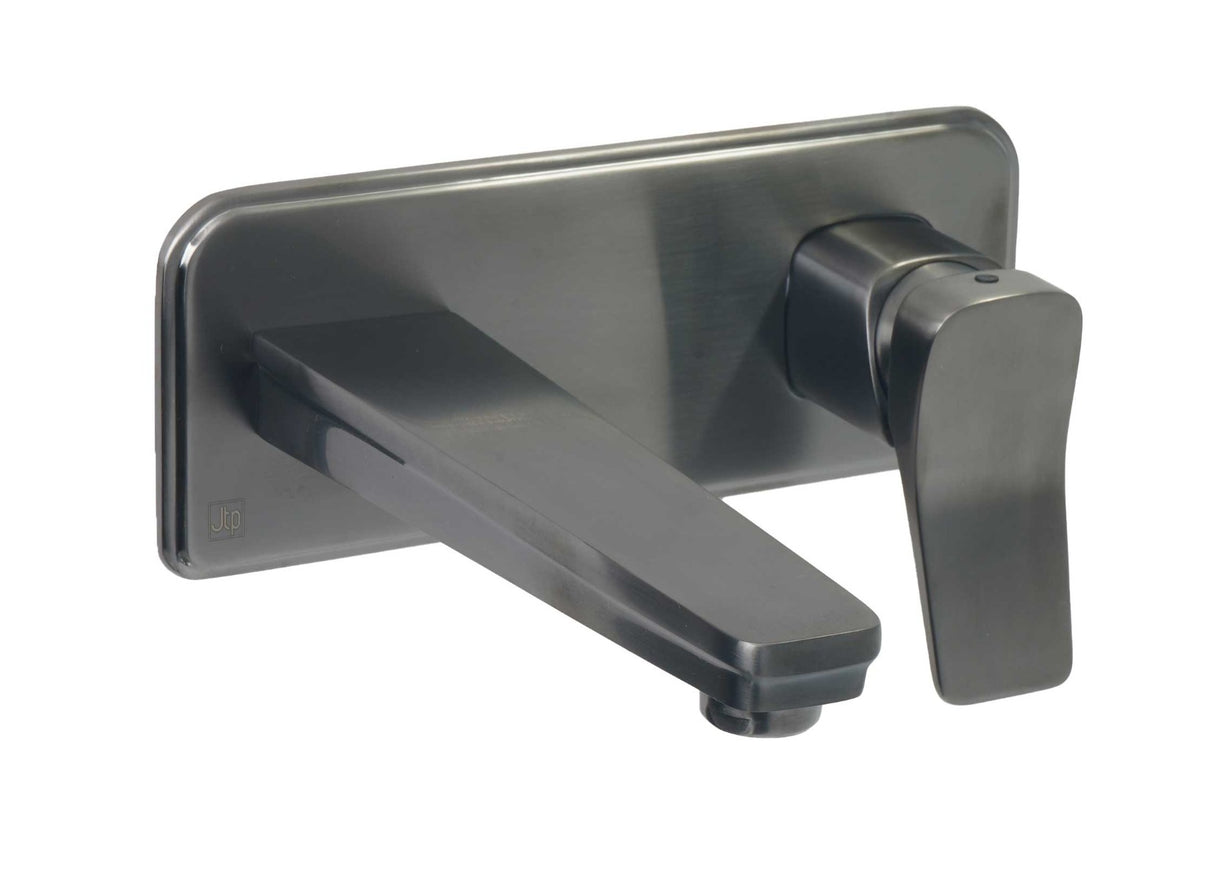 JTP HIX Single Lever Wall Mounted Basin Mixer - Brushed Black - 37231BBL