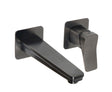 JTP HIX Single Lever Wall Mounted Basin Mixer - Brushed Black - 37273BBL