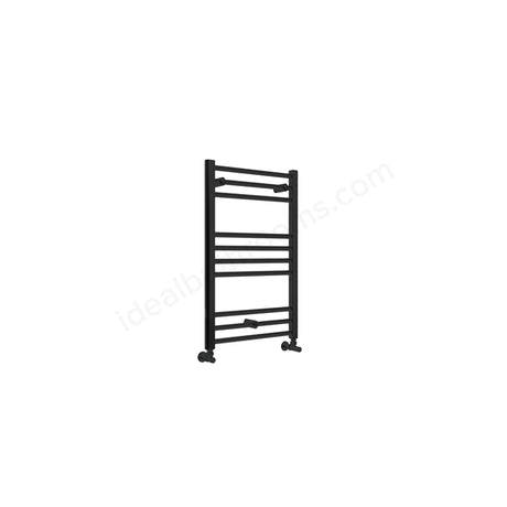 Oakham Silea Straight Towel Rail 800mm x 500mm Matt Black