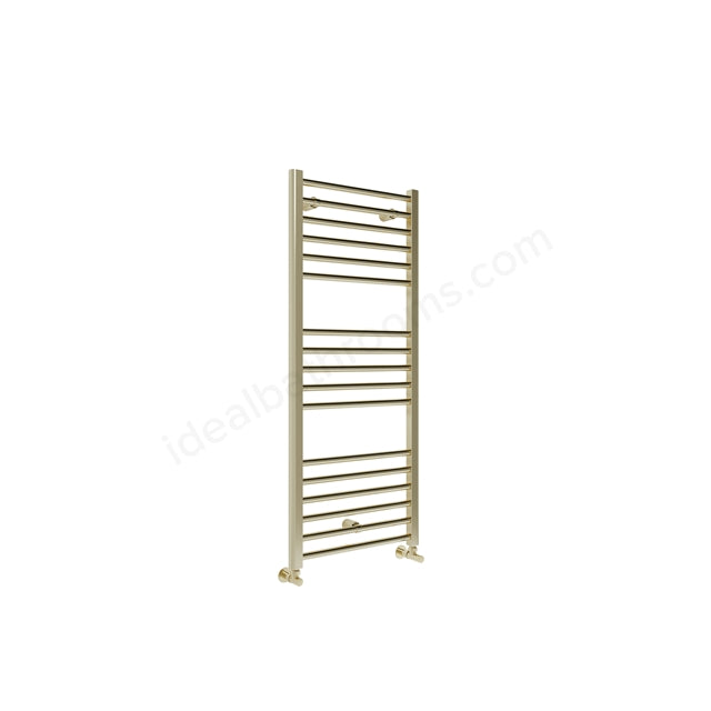 Oakham Silea Straight Towel Rail 1200mm x 500mm Brushed Brass