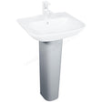 Oakham Violet Full Pedestal Only - White