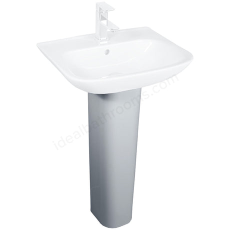 Oakham Violet Full Pedestal Only - White