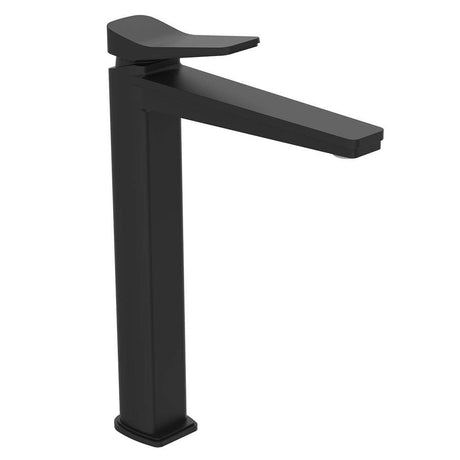 JTP Hix Tall Single Lever Matt Black Basin Mixer with sleek modern design and durable brass construction