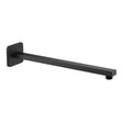 JTP Hix Wall Mounted Matt Black Shower Arm with sleek matte finish and durable brass construction