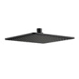 JTP Hix 250mm square matt black shower head with broad water coverage and modern design