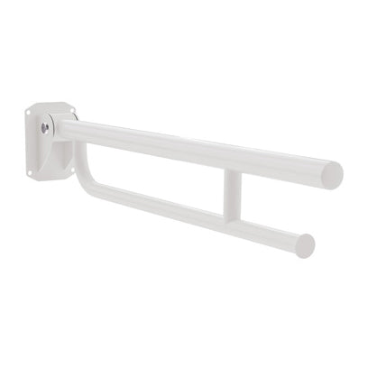 Bathex Friction Single Arm Concealed Stainless Steel Support Rail w/ Towel Rail 800mm - Sateen Polish - 35840SP