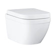 Grohe Euro Ceramic Wall Hung WC Set - Alpine White - 39554000 - TAP 'N' SHOWER