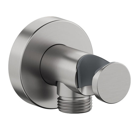 Duravit Round Wall Outlet 55mm x 55mm x 102mm - Stainless Steel - UV0630009070