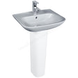 Oakham Violet Pedestal Basin 520mm - 1 Tap Hole - White