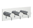 JTP Fonti Thermostatic 2 Outlet Shower Valve Horizontal - Chrome - DH15693A