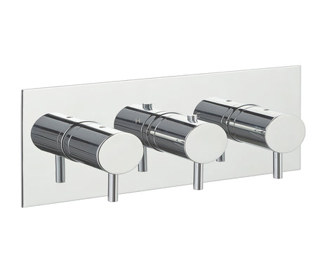 JTP Fonti Thermostatic 2 Outlet Shower Valve Horizontal - Chrome - DH15693A