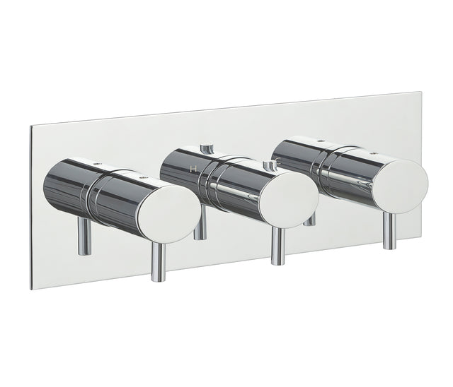 JTP Fonti Thermostatic 2 Outlet Shower Valve Horizontal - Chrome - DH15693A